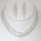 Women's Rhinestone Necklace Earring Set