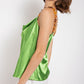 Women's Cow Neck Satin Camisole with Chain Strap