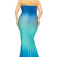 Women's Plus Gradient Tube Maxi Dress