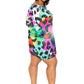 Women's Plus Leopard Off shoulder Bubble Mini Dress
