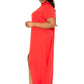 Women's Mock Neck Back Cape Dress