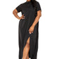 Women's Mock Neck Back Cape Dress