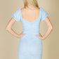 Women's Front Lace Up Ruched Mini Dress