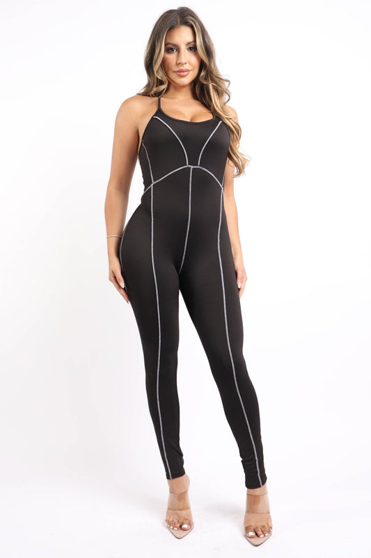 Women's Overlock Line Jumpsuit