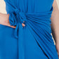 Women's Plus Size Solid Wrap Front Tie Side Short Sleeve Mini Dress