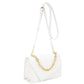Women's Smooth Plain Chain Link Crossbody Bag