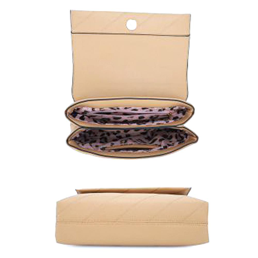 Women's Smooth Pattern Wrinkle Handle Crossbody Bag