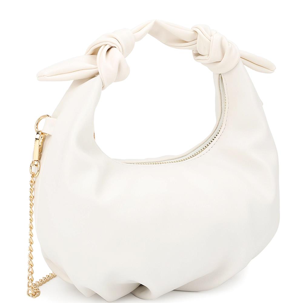 Women's Smooth Round Handle Zipper Bag