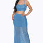Women's Sexy Back Sequin Maxi Dress