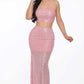 Women's Sexy Back Sequin Maxi Dress