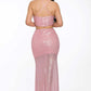 Women's Sexy Back Sequin Maxi Dress