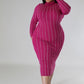 Women's Plus Turtle Neck Stretch Dress