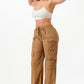 Women's Solid Corduroy Cargo Pants (M, L & XL Only)