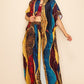 Women's Printed Wide Pants Set