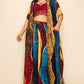 Women's Printed Wide Pants Set