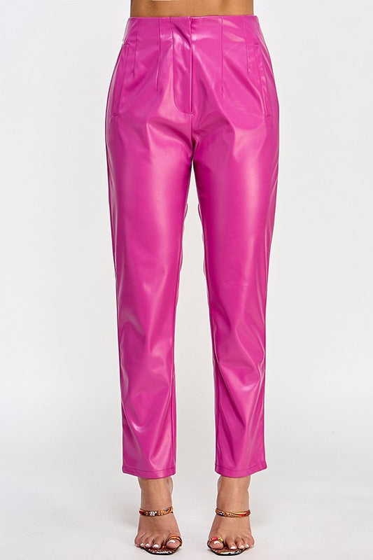 Women's Vegan Leather Pants