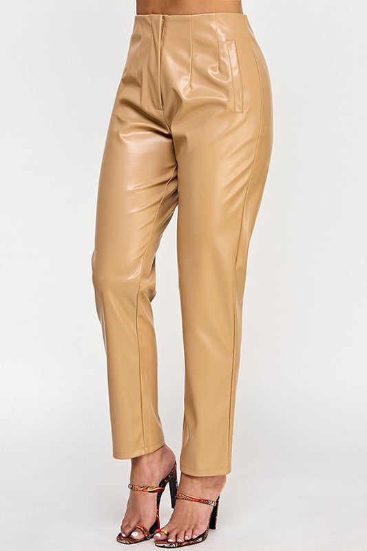 Women's Vegan Leather Pants