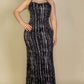 Women's Plus Size Tie Dye Printed Cami Bodycon Maxi Dress