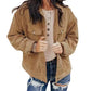 Women's Solid Color Loose Ding Heart Velvet Jacket