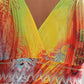 Women's Plus Size Surplice Smocked Maxi Dress
