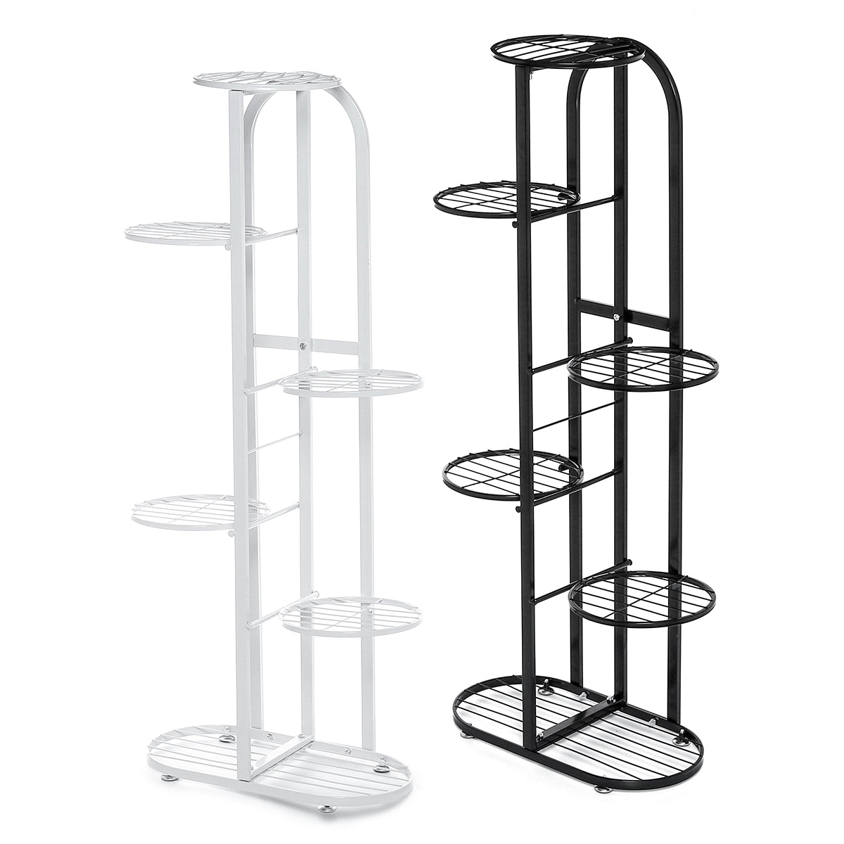 Six Holder Plant Display Shelves for Garden Home Office Indoor Outdoor
