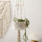 Home Garden Decoration Woven Flower Basket Potted Plant Charm