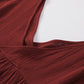 Women's Dropped Shoulder V-Neck Blouse