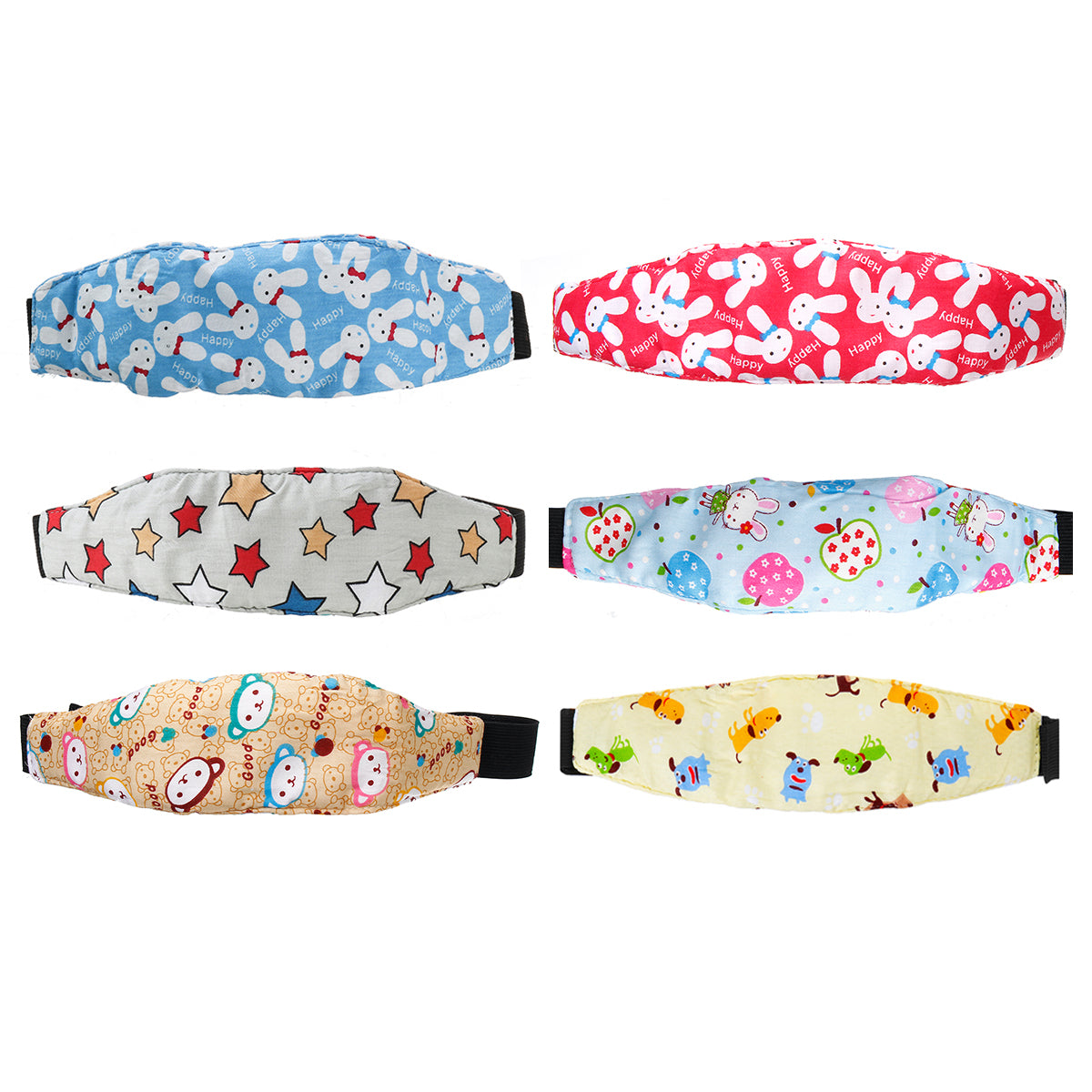 Baby Head Support for Stroller Sleep Nap Safety Strap with Car Seat Fastening Belt