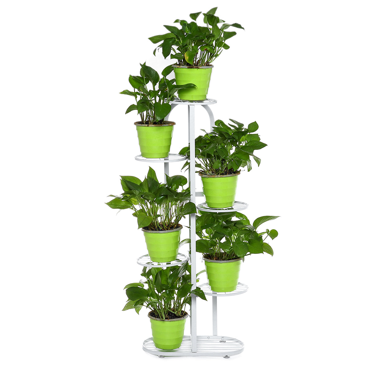 Six Holder Plant Display Shelves for Garden Home Office Indoor Outdoor