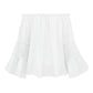 Women's Off-Shoulder Frill Trim Blouse
