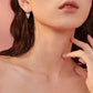 Women's 925 Sterling Silver Geometric With Opal Dangle Drop Stud Earrings Women Girls