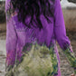 Women's Twisted Multicolor V-Neck Long Sleeve Tee