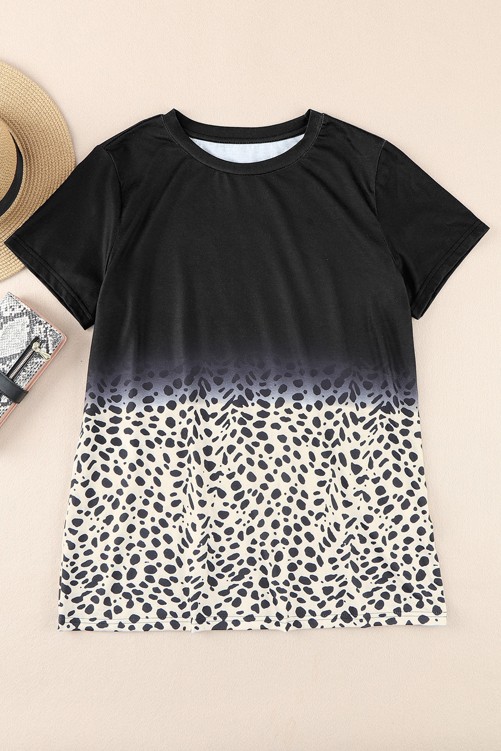 Women's Printed Short Sleeve Round Neck Tee (M & XL Sold Out)