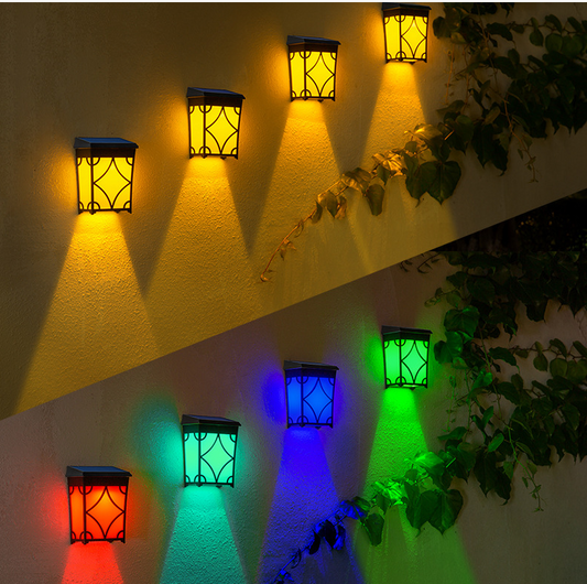 New Solar Wall Lamp Outdoor Garden Waterproof Home