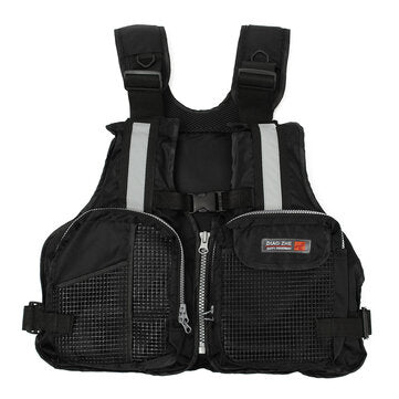 Universal Fishing Life Jacket Kayak Snorkeling Sailing Swimming Reflective Stripe Coat