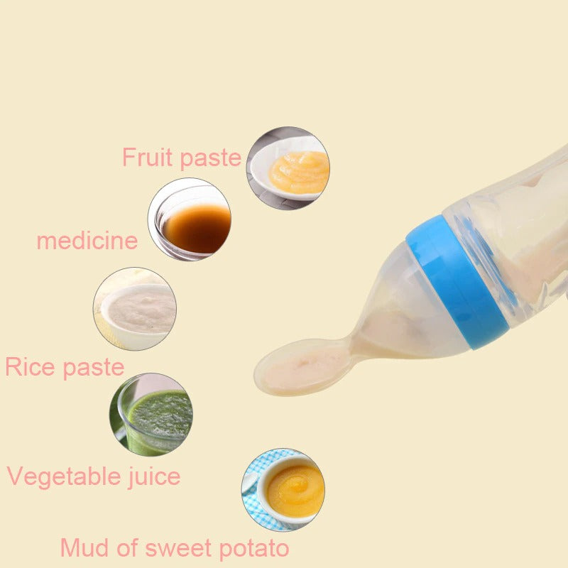 Baby Spoon Bottle Feeder Dropper Silicone Spoons for Feeding Medicine Kids Toddler Newborn