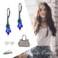 Sterling Silver Purple Tulip Flower Dangle Handmade Dangle Drop Earrings
