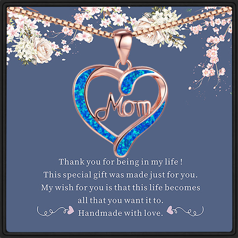 SALE! Women's Love-shaped Mom Letter Pendant Necklace Mother's Day Gift Jewelry