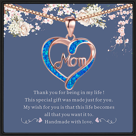 SALE! Women's Love-shaped Mom Letter Pendant Necklace Mother's Day Gift Jewelry