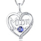 Women's S925 Silver Pulsatile Heart Mother's Day Gift Birthstones Smart Pendant