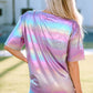Women's STAY WILD Round Neck Short Sleeve Holographic Tee