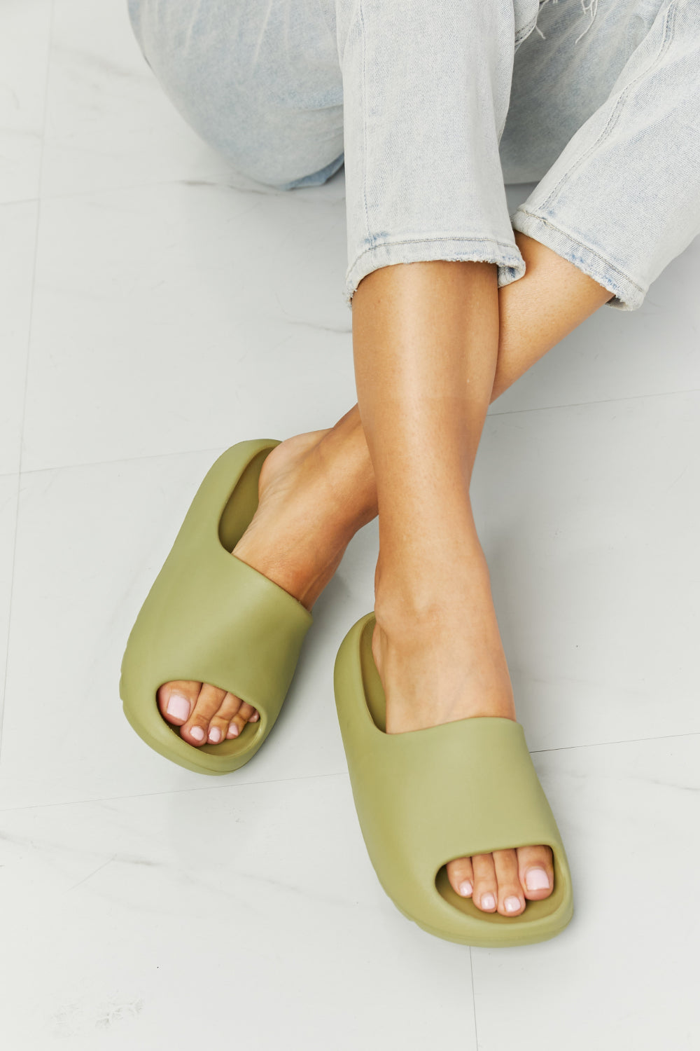 Women's NOOK JOI In My Comfort Zone Slides in Green
