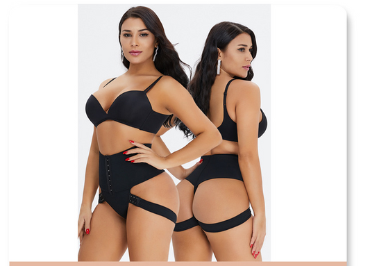 Breasted High Elastic Rubber Middle Waist Belly Lift