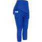 Women Skirted Leggings with Cell Pocket Yoga Fitness Workout Sports