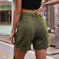 Women's High Waist Denim Jean Cargo Shorts