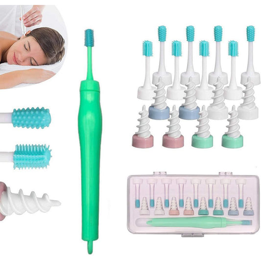 Silicone Spiral Ear Cleaning 16 Replacement Heads Removal Ears Cleaner Plugs Spirals Care